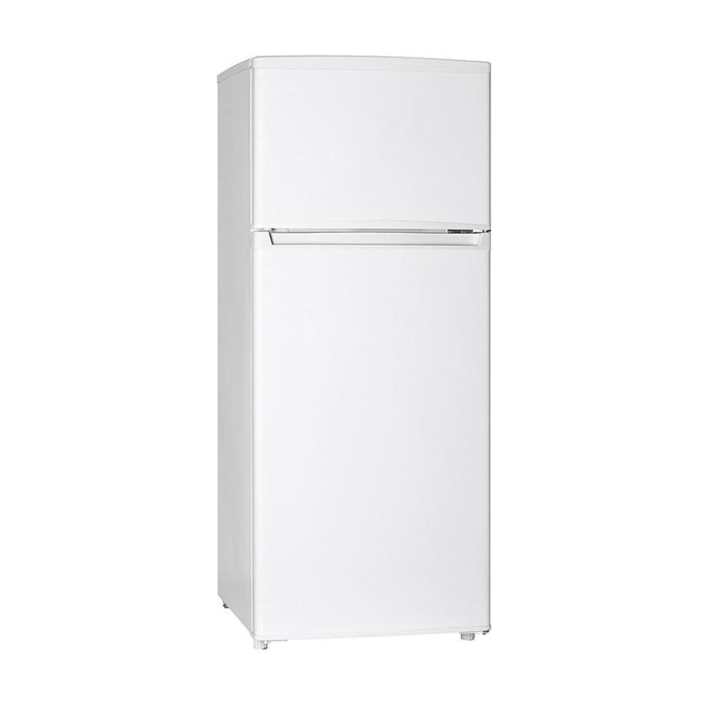 Frigider cu doua usi Crown DF133EW, Racire statica, 117 l, H 111.7 cm, Clasa E, Alb