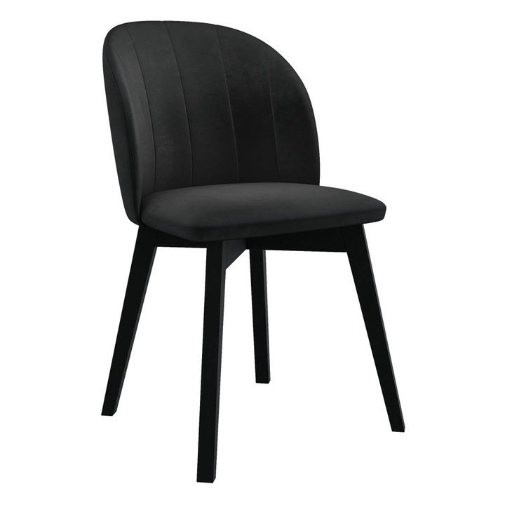 Scaun Tistomalo, MIRJAN24, negru, 53x57x83 cm