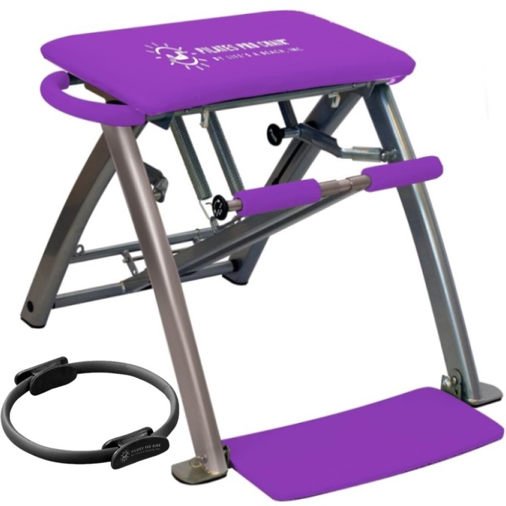 Стол Pilates Pro Chair By Life’s A Beach – Цялостна Тренировка у Дома, „Аз съм по-силна… по-здрава!“ Лилав