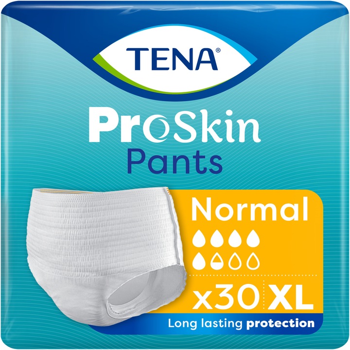 Chilot pentru incontinenta adulti, Tena Pants Normal, marime XL, 30 bucati