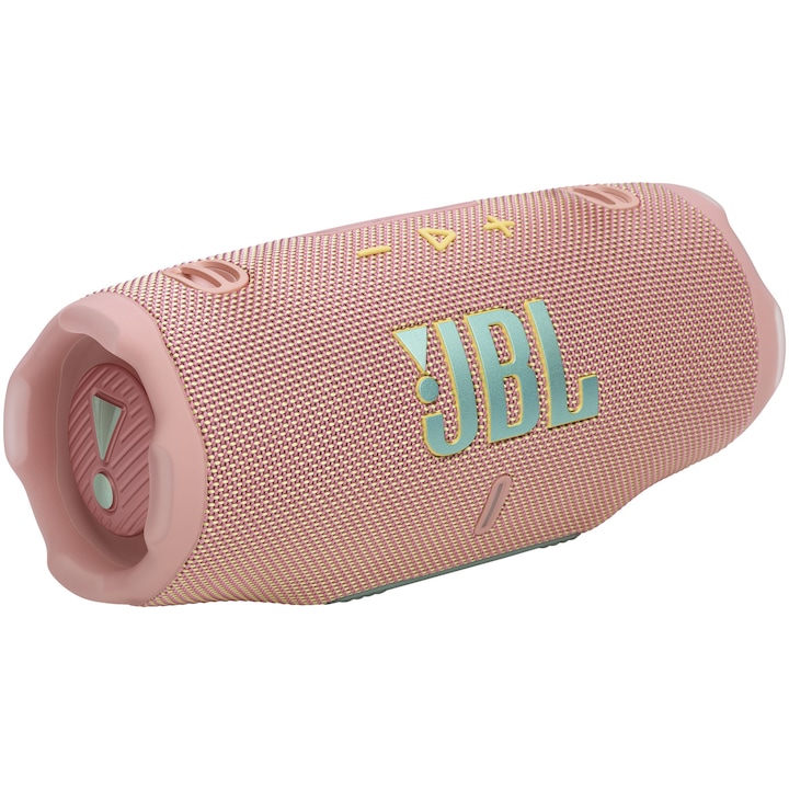 Преносима тонколона JBL Charge 6, 45 W, Bluetooth, Auracast, Powerbank, Fast charge, 28 часа живот на батерията, IP68, Розов