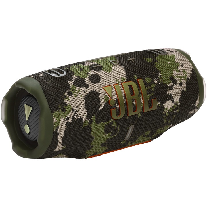 Преносима тонколона JBL Charge 6, 45 W, Bluetooth, Auracast, Powerbank, Fast charge, 28 часа живот на батерията, IP68, Камуфлаж