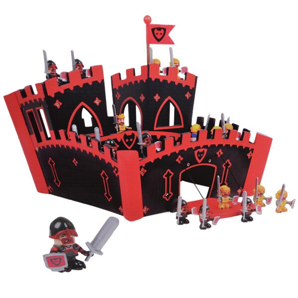 Jucarie interactiva Castel Antic Medieval din Lemn , Robentoys