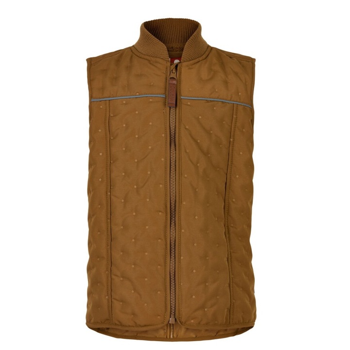 Vesta termică matlasată CeLaVi, portocalie, impermeabil, Portocaliu auriu