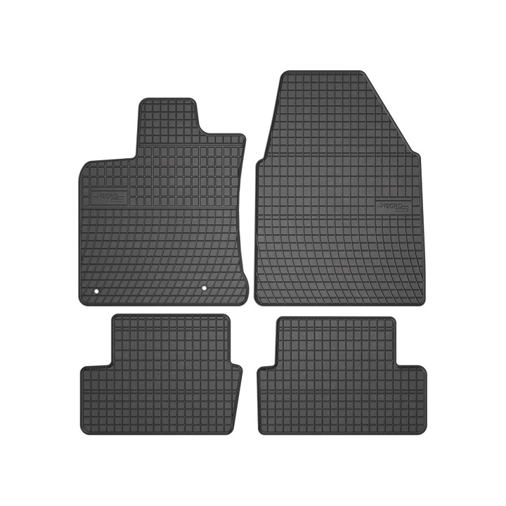 1 комплект от 4 гумени стелки, съвместими с Nissan Qashqai I, 2007-2013, DAsiNU