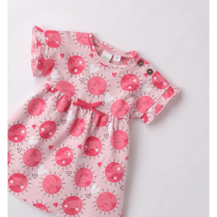 I Do, nap mintás ruha, rózsaszín