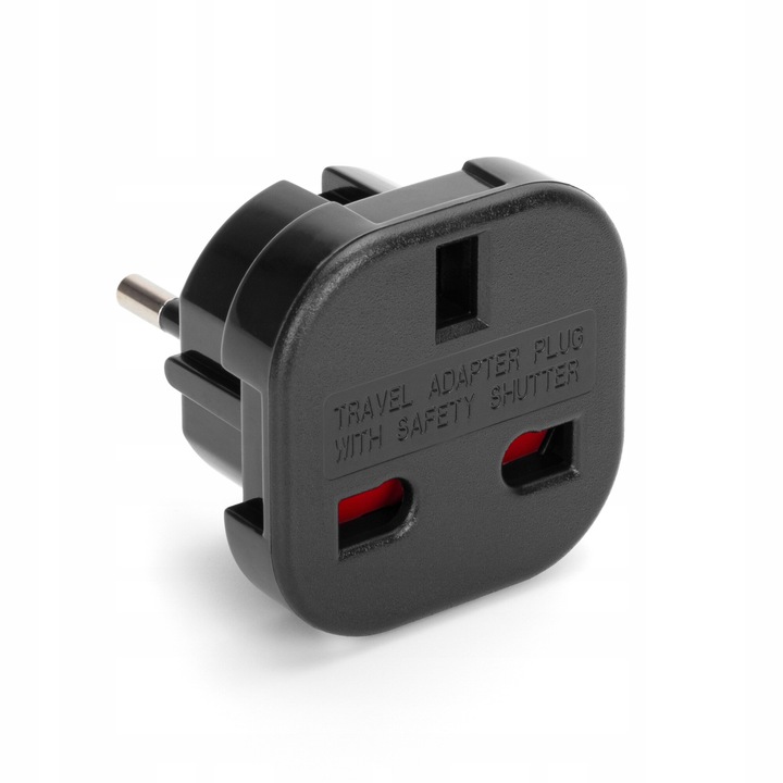 Adaptor calatorie, Montis, wtyk PL - gniazdo UK, 16A, 240V, negru