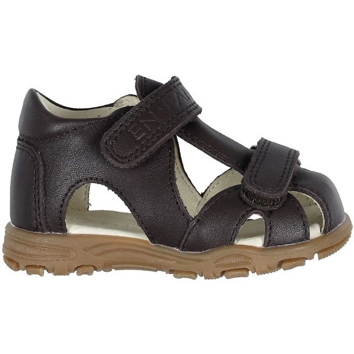 Sandale copii, En Fant, piele naturala, talpa TPR, velcro, multicolor, marime 22 EU