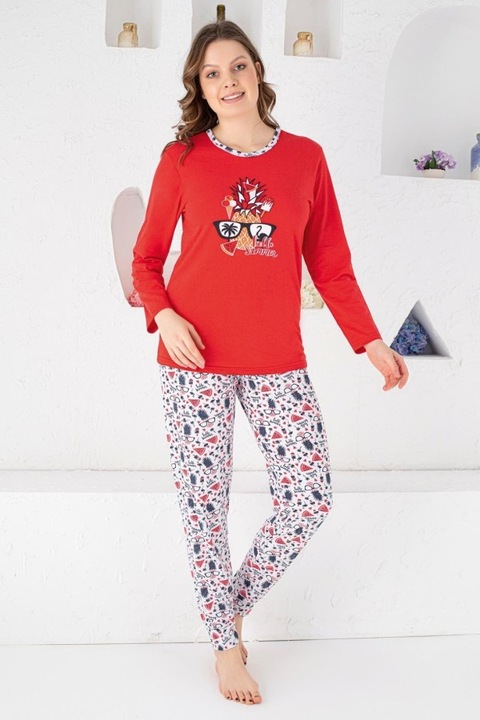 Pijama Dama Lunga, Rosu