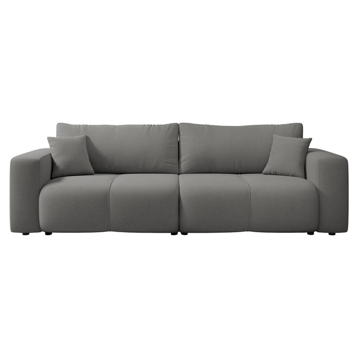 Canapea Larow, MIRJAN24, gri deschis, 92x248x82 cm