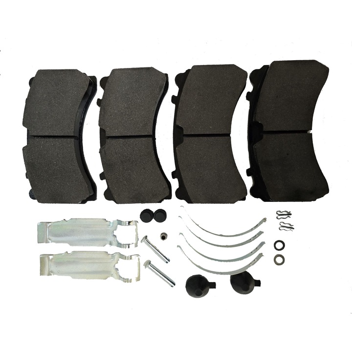 Комплект спирачни накладки Fermit, задни Mercedes Actros MP2, MP3, MP4, MP5, произведени от 2011 г., Man TGS I произведени 2011-2021 г., спирачна система Knorr, 207 mm x 111.3 mm x 30/35 mm