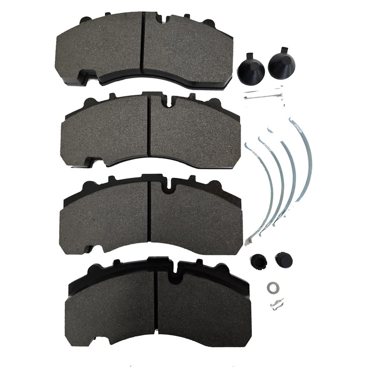 Комплект спирачни накладки Fermit, BPW оси SHSF, SHSM, SHZF, SHZM, 9010, 10110, 12010, 14010, размери 247,5 x 110 x 30 mm