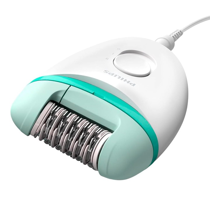 Епилатор Philips Satinelle Essential Bre224/00, изработен от пластмаса, за ефективно обезкосмяване