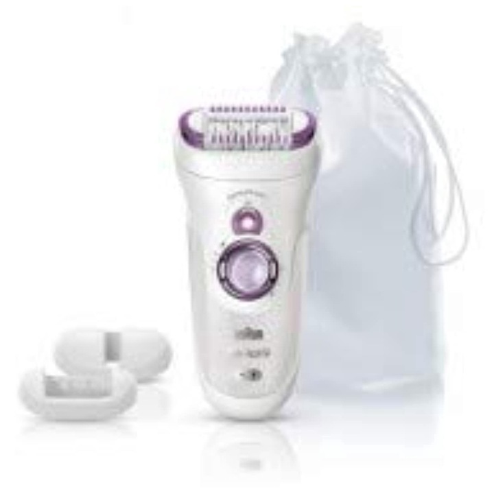 Електрически епилатор Braun Silk-Épil 9-700 Sensosmart, модел 190493, изработен от пластмаса, лилаво/бял, за ефективно обезкосмяване