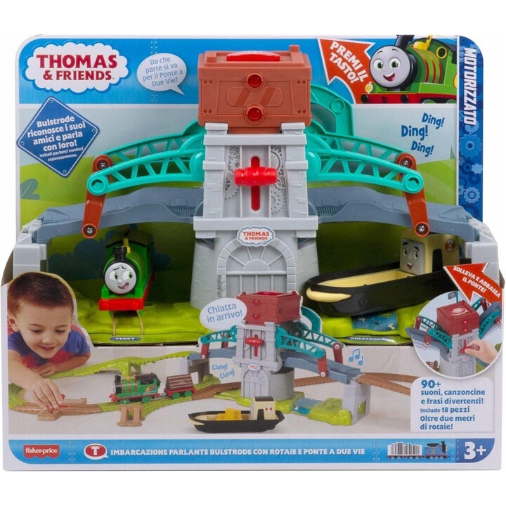 Mattel Thomas & Friends vonatkészlet, 2,4 m, interaktív hangok, fiúknak