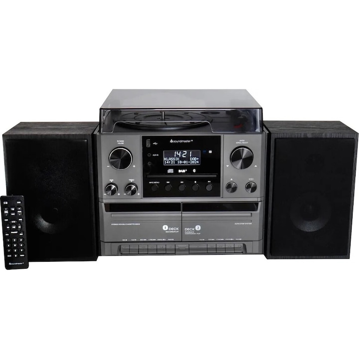 Аудио система Soundmaster MCD5600SW, Bluetooth, 2 високоговорителя, черна, 32x32.5x29.5cm