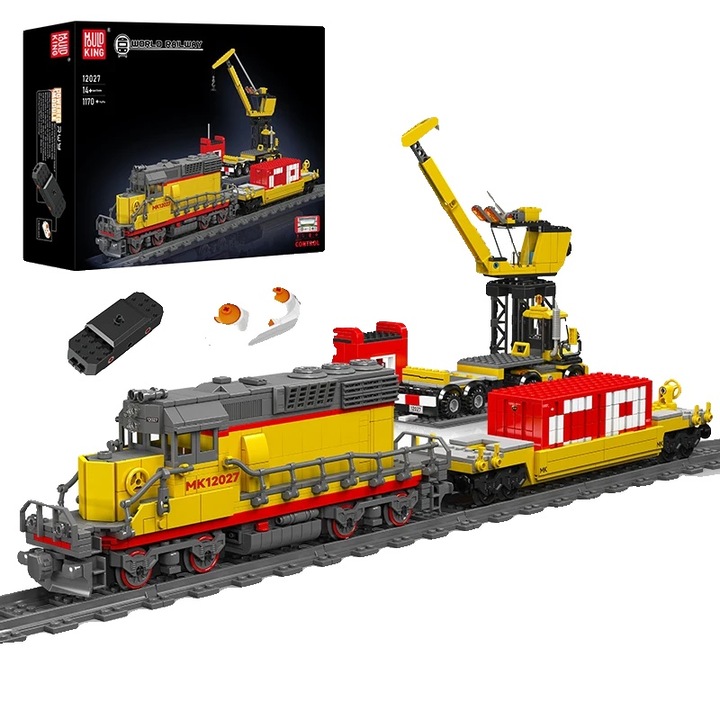 Конструктор, Mold King, Diesel Locomotive, 1170 части, дистанционно управление, екологична пластмаса