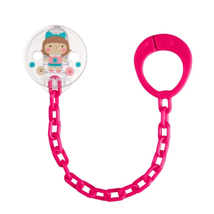 Lant pentru suzeta Canpol babies, roz, 0% BPA