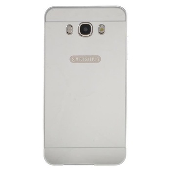 Husa Bumper Aluminiu Mirror Argintiu Iberry Pentru Samsung Galaxy J1 Ace J111 (2015) Husa Bumper Aluminiu Mirror Argintiu Iberry Pentru Samsung Galaxy J1 Ace J111 (2015)