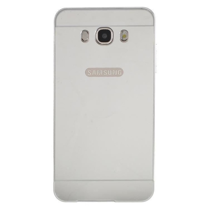 Алуминиево огледално сребристо покритие Iberry Bumper Cover за Samsung Galaxy J1 Ace J111 (2015)