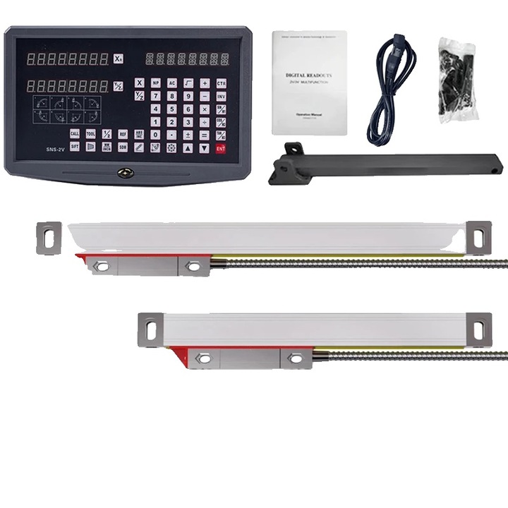 Cititor digital de precizie SNS-2V, set cu scale NTS-S si NTS-M, 50x1000mm