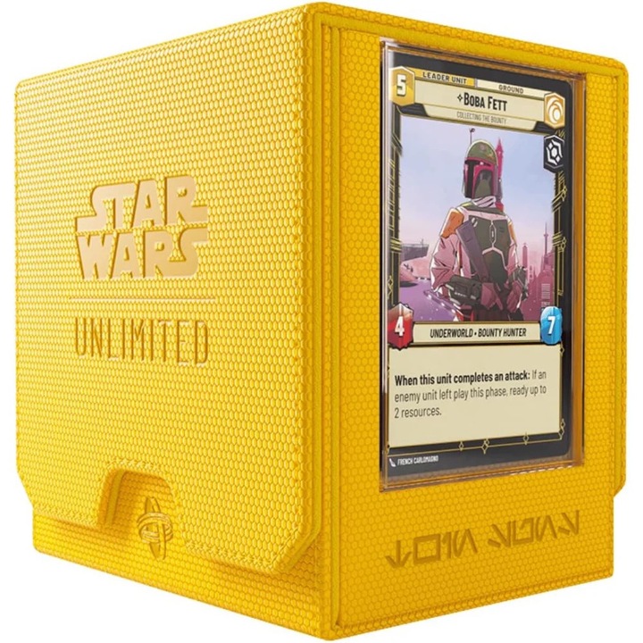 Gamegenic аксесоар, Star Wars Unlimited, Twin Suns Deck Pod, 119 x 126 x 104 mm, жълт