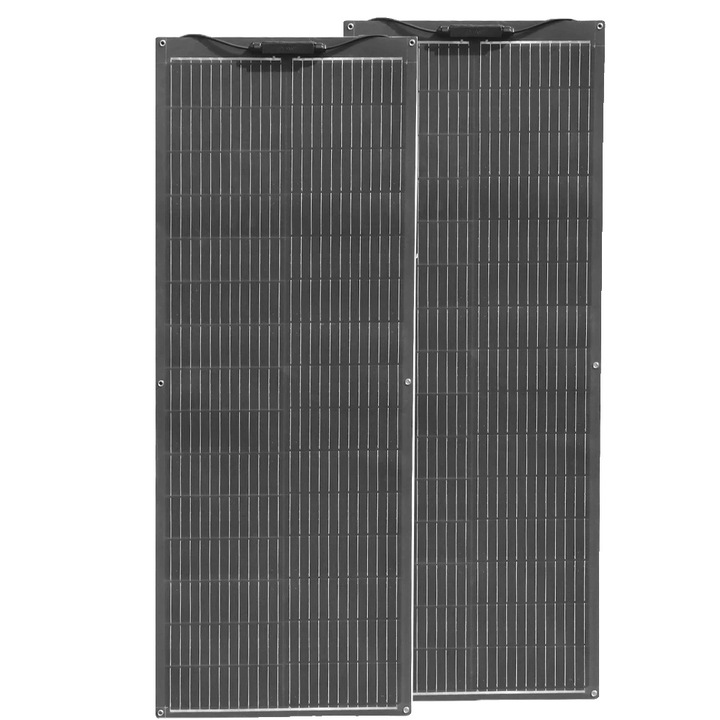 Panou solar flexibil, 200W, eficienta 24%, design usor, dimensiuni 1140x460x2.5mm