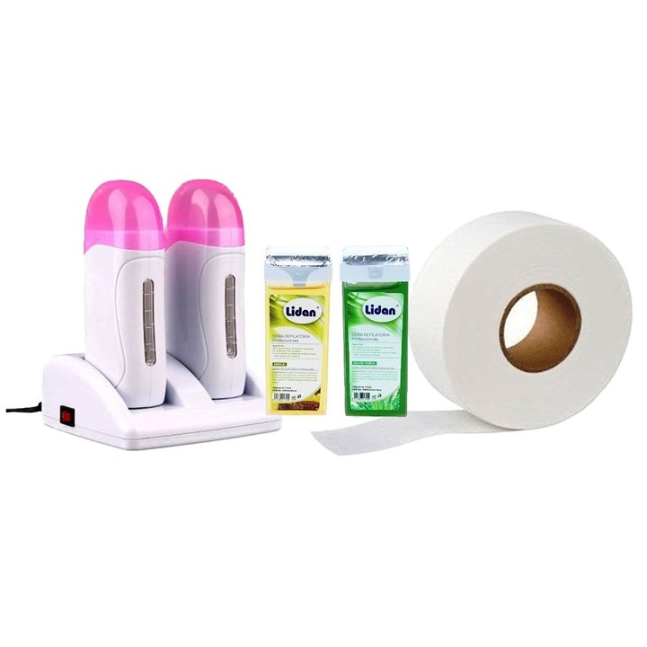 Kit Epilare No124 cu Ceara Epilat Roll-on - EVO Double Size