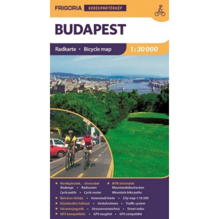 Frigoria Könyv: Budapest kerékpáros térkép
