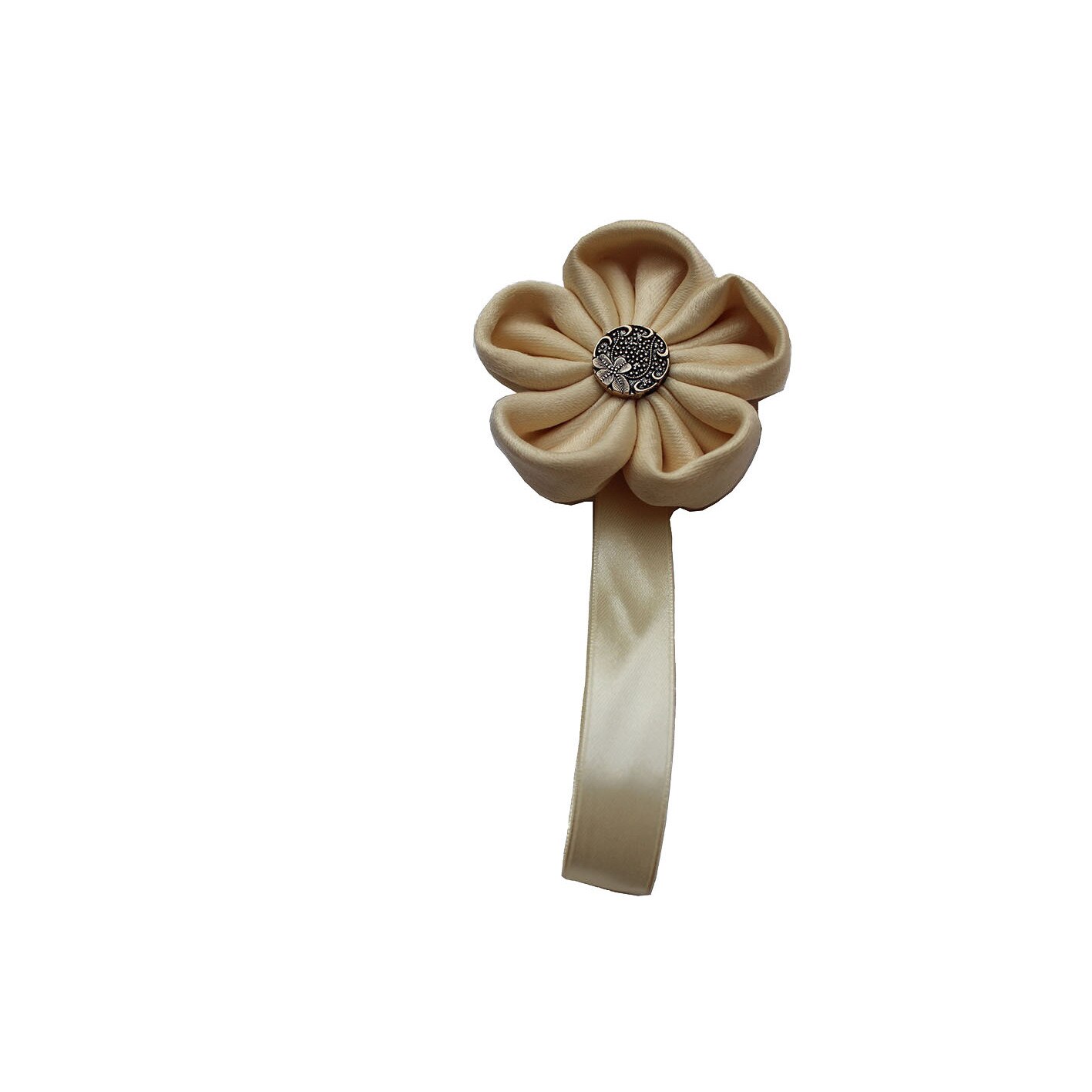 Magnet perdea floare simpla bej