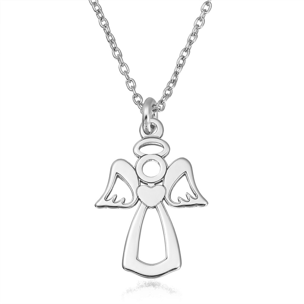 Colier Argint 925 placat cu rodiu cu pandantiv - Angel