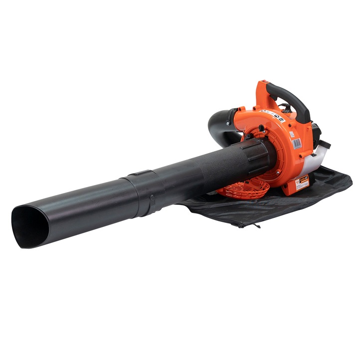 Suflanta si aspirator pentru frunze pe benzina Ruris A7,putere 1 CP, motor 2 timpi,26 CC,volum aer 11.4 mc/min