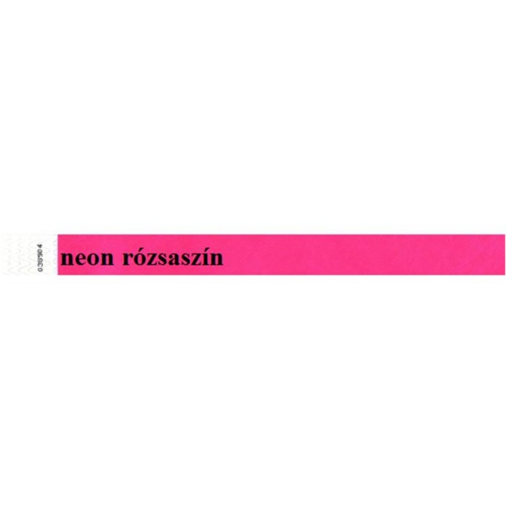 Karszalag, 3/4", tyvek, neon rózsaszín