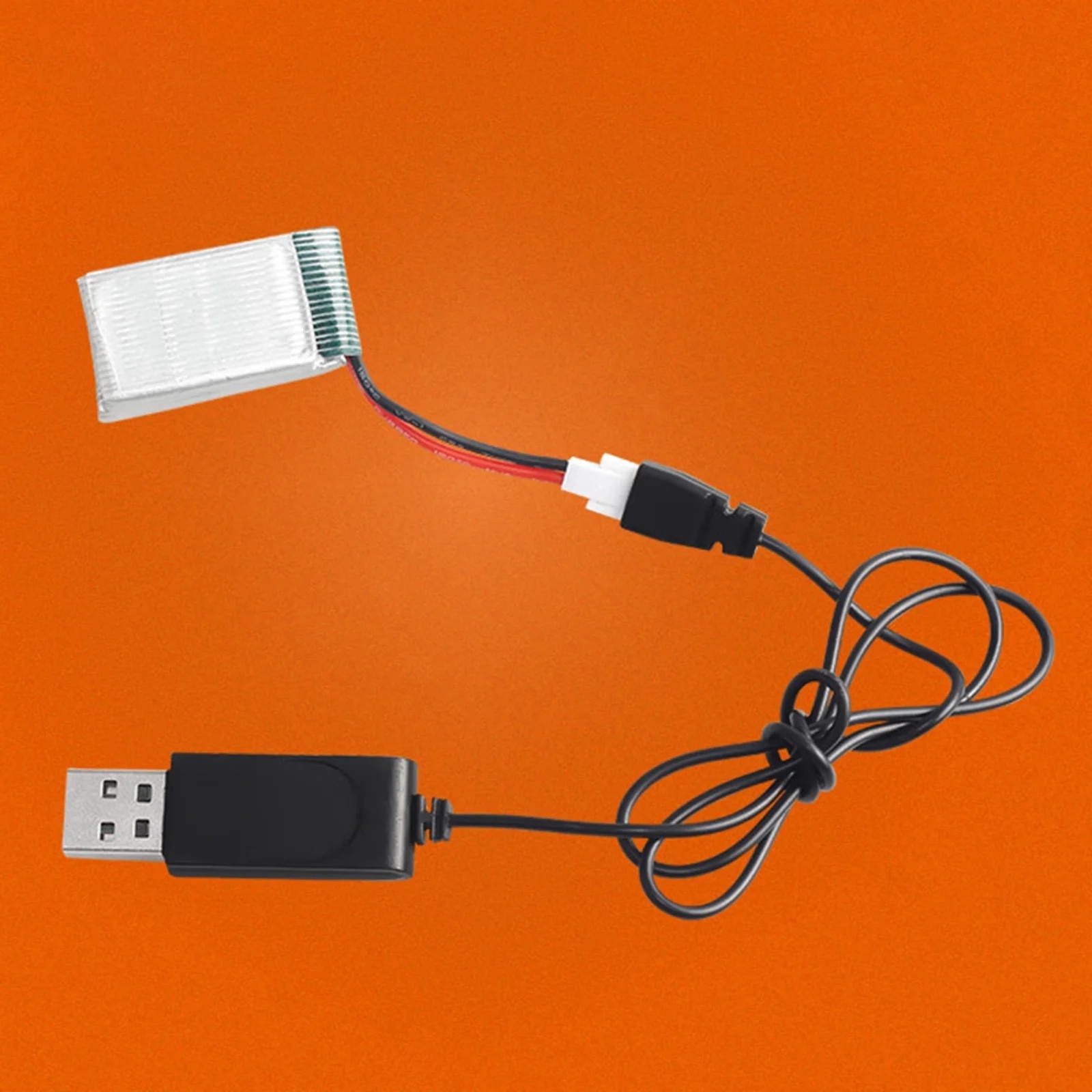 ARCELI 3 Stück 3,7 V HSP USB-Ladekabel mit SM-2P-Stecker, Lipo Battery