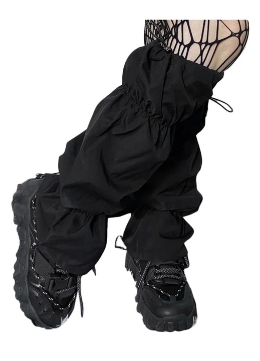 Дамски клин, пънк готик стил, полиестер, черен, One Size INTL