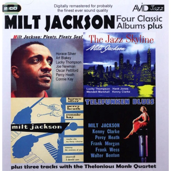 Milt Jackson: Four Classic Albums Plus (The Jazz Skyline / Milt Jackson Quartet / Telefunken Blues / Plenty Plenty Soul) [2CD]