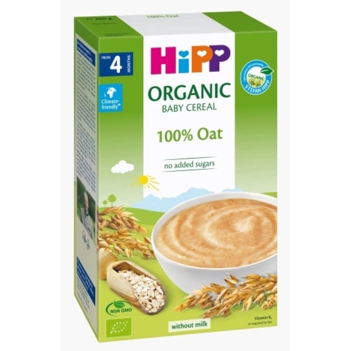 Cereale 100% ovaz, +4 luni, 200 grame, Hipp