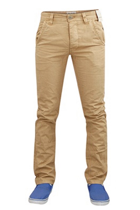 Мъжки панталони Jack South Sanderson, Chinos, Памук, Бежов