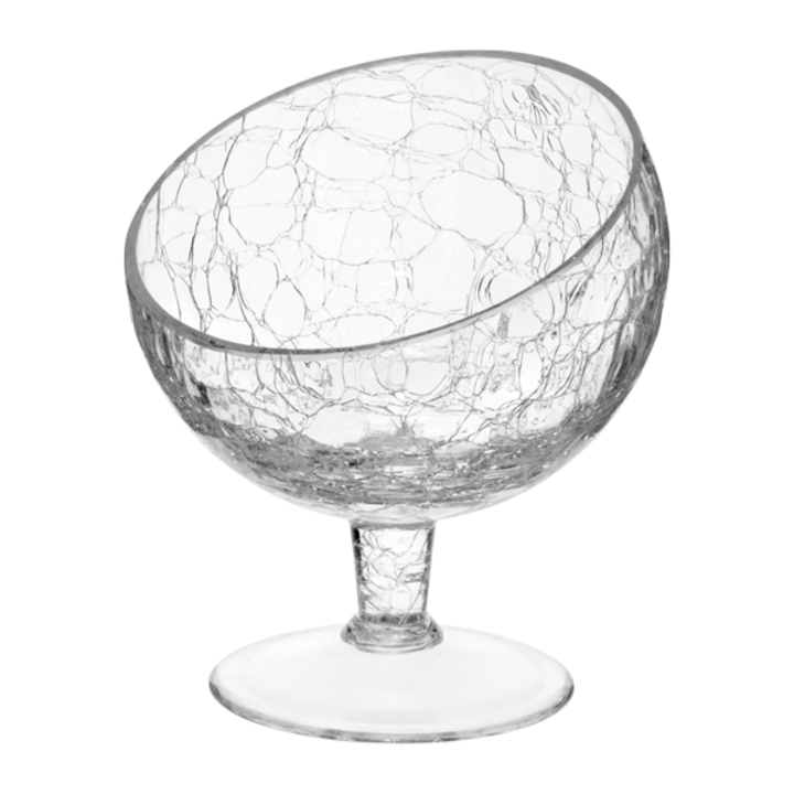 Купа HORECANO-CRACKED, скосена, на столче, Ø12cm