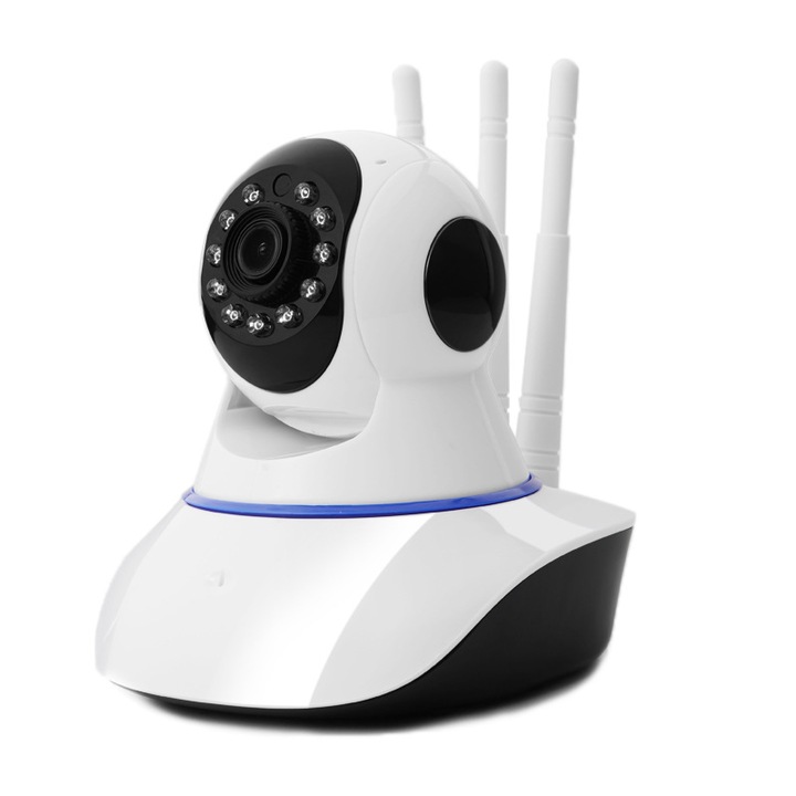 V380 Pro HD камера за видеонаблюдение, 1920x1080, 11 IR светлини, бяла