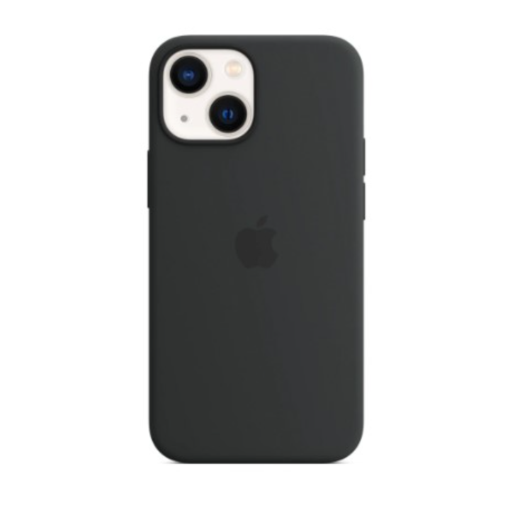 Szilikon tok iPhone 13-hoz, kiváló minőségű, fekete