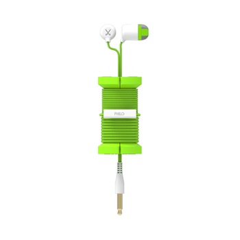 Casti audio In-ear cu microfon Philo SPOOL EARPHONES, Verde Casti audio In-ear cu microfon Philo SPOOL EARPHONES, Verde