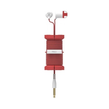 Casti audio In-ear cu microfon Philo SPOOL EARPHONES, Rosu Casti audio In-ear cu microfon Philo SPOOL EARPHONES, Rosu