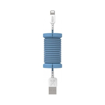 Cablu de date lightning, MFI, pentru iPhone, Philo SPOOL CABLE, 1m, Albastru Cablu de date lightning, MFI, pentru iPhone, Philo SPOOL CABLE, 1m, Albastru