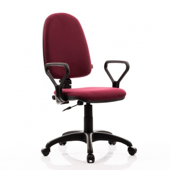 Scaun ergonomic CONFORT 50 LUX, baza PP, contact permanent, brate fixe, stofa, Bordo Visiniu, QMOBILI Scaun ergonomic CONFORT 50 LUX, baza PP, contact permanent, brate fixe, stofa, Bordo Visiniu, QMOBILI