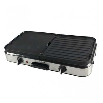 Gratar electric 2 in 1, 2000W, placi detasabile si interschimbabile, sistem antialunecare, Beper, BT.402 Gratar electric 2 in 1, 2000W, placi detasabile si interschimbabile, sistem antialunecare, Beper, BT.402