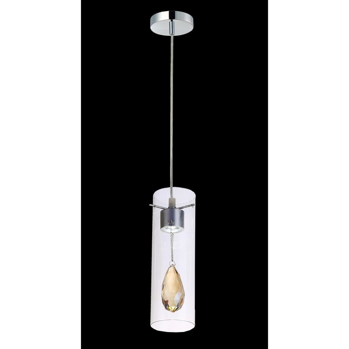 Lustra Lampex Deva 1, 1 x 3W, LED, Argintiu
