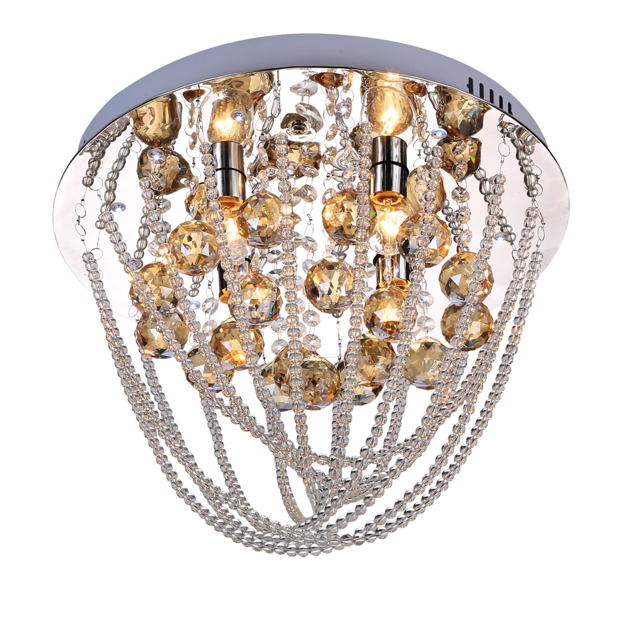 Lustra Valencia 4, 4 x 40 W, Argintiu