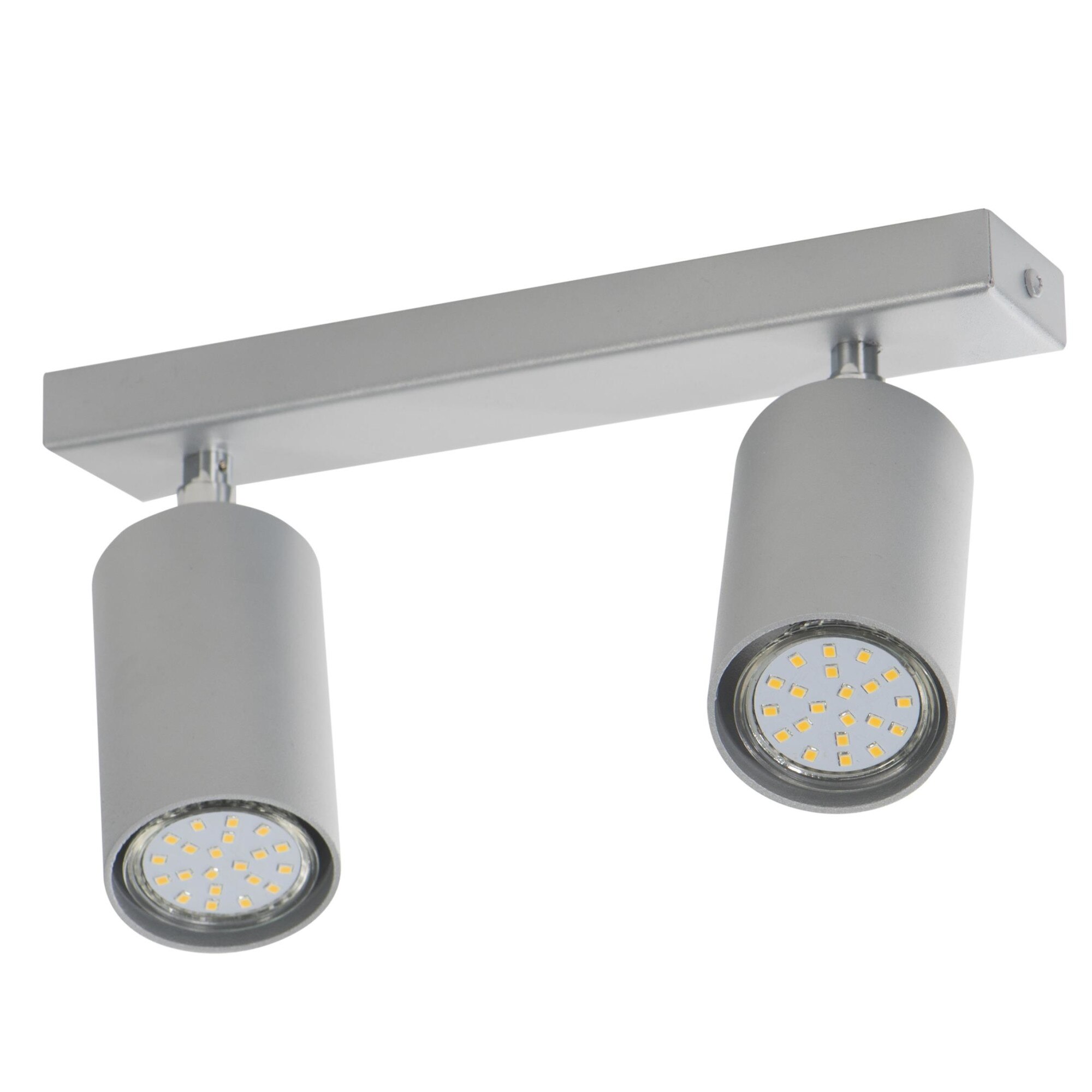 Plafon Lampex, Rolos 2, 2x40W, Metal, Gri