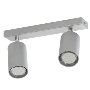 Plafon Lampex, Rolos 2, 2x40W, Metal, Gri Plafon Lampex, Rolos 2, 2x40W, Metal, Gri